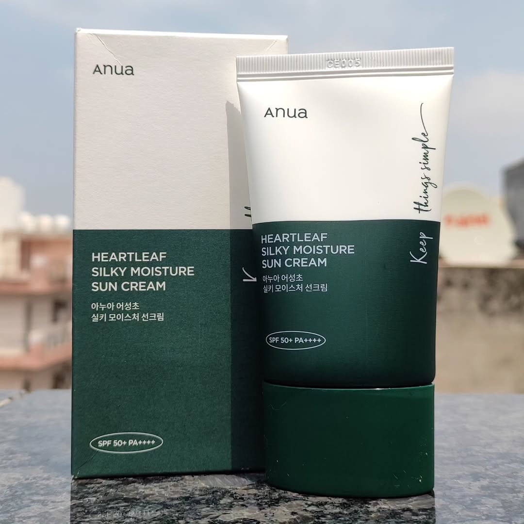 Anua HeartLeaf Silky Moisture Sun Cream SPF 50+ PA++++